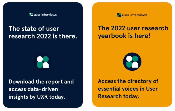 User research reports